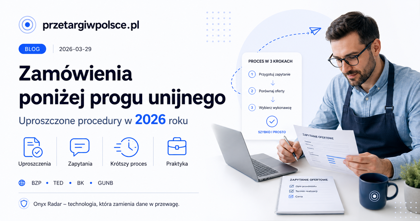 Zamówienia poniżej progu unijnego — uproszczone procedury 2026, uproszczenia, zapytania, krótszy proces, praktyka